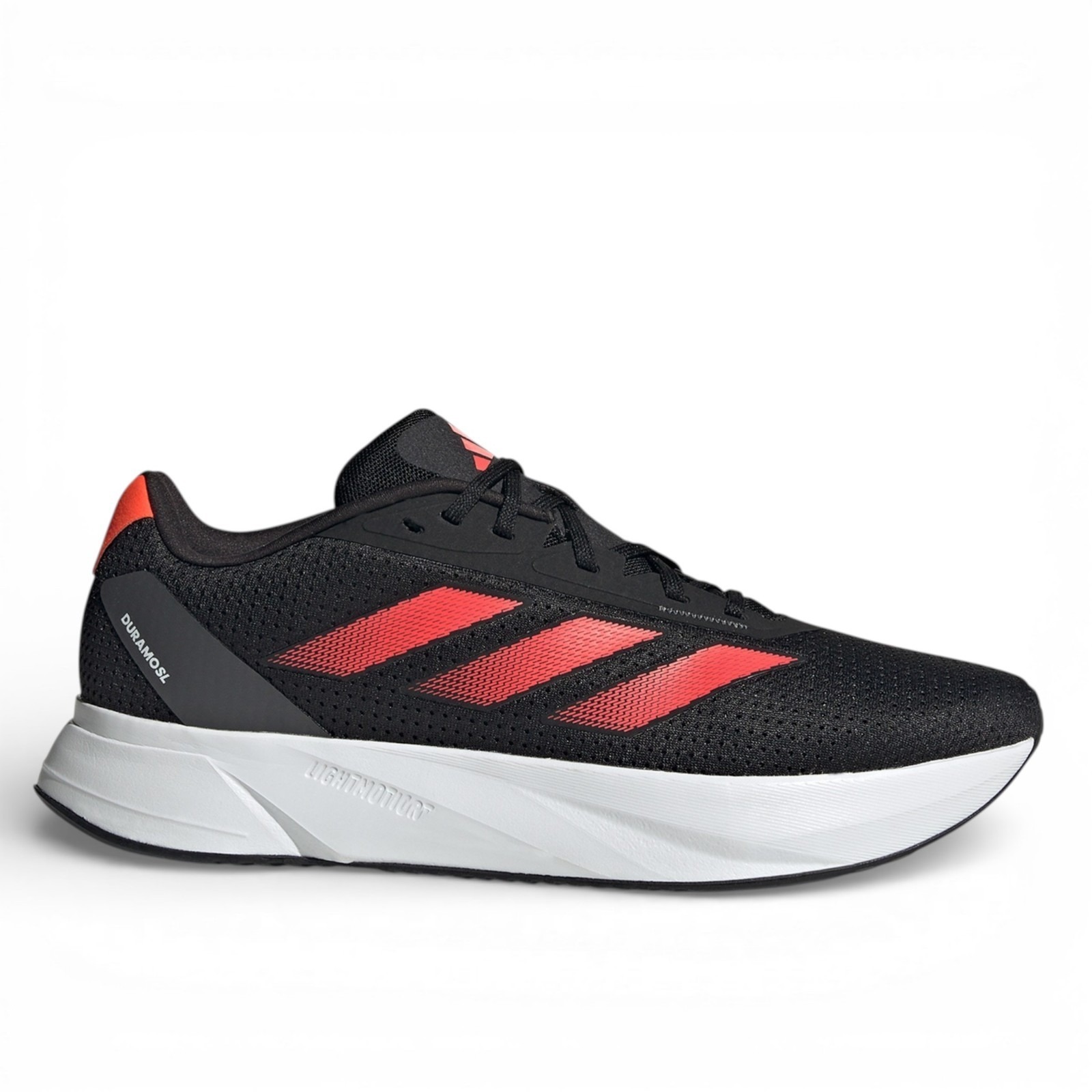 Adidas Duramo Sl Running Shoes Mens Size 12 Black Solar Red Sneaker If9483 New